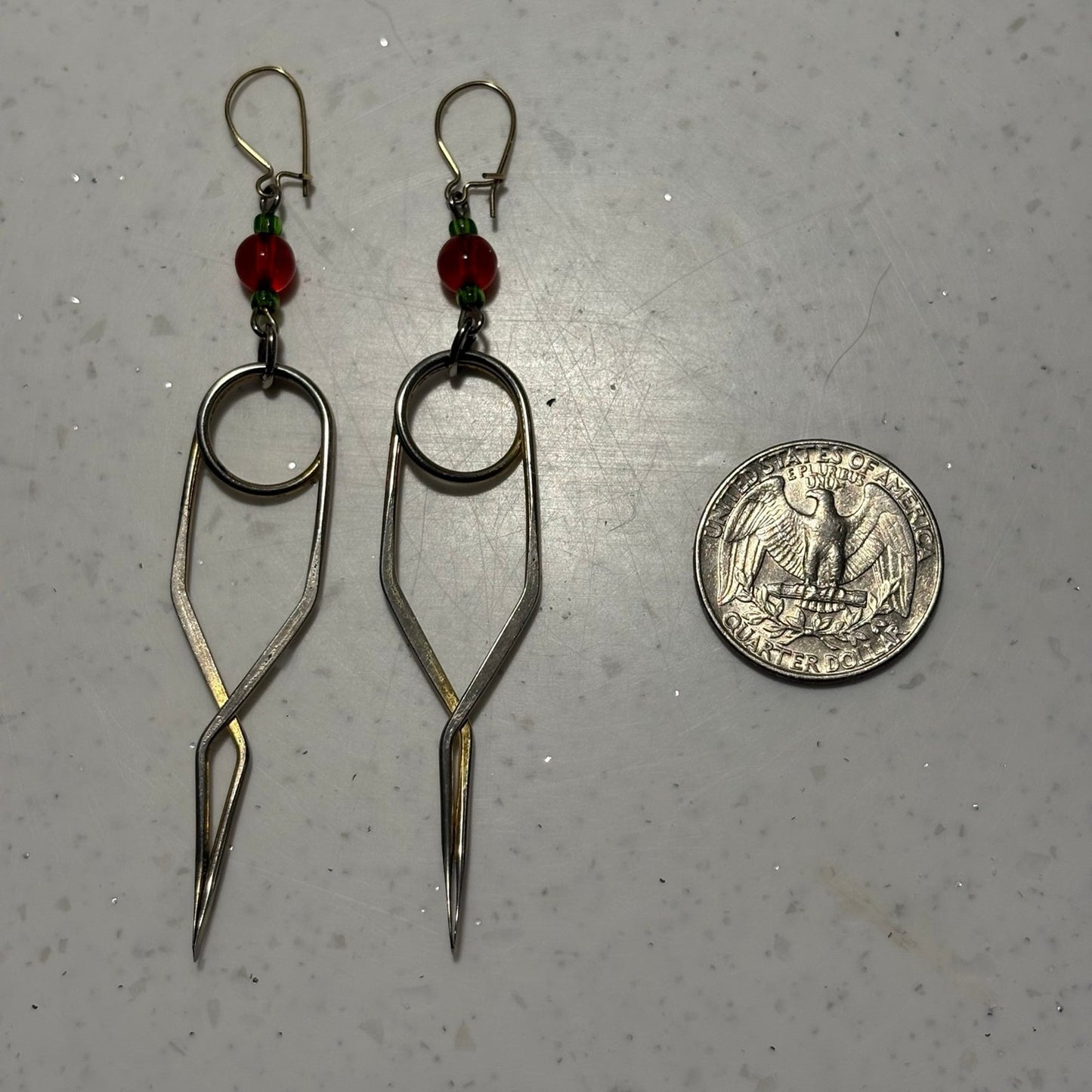 SarahWoodsDesign geometric earrings