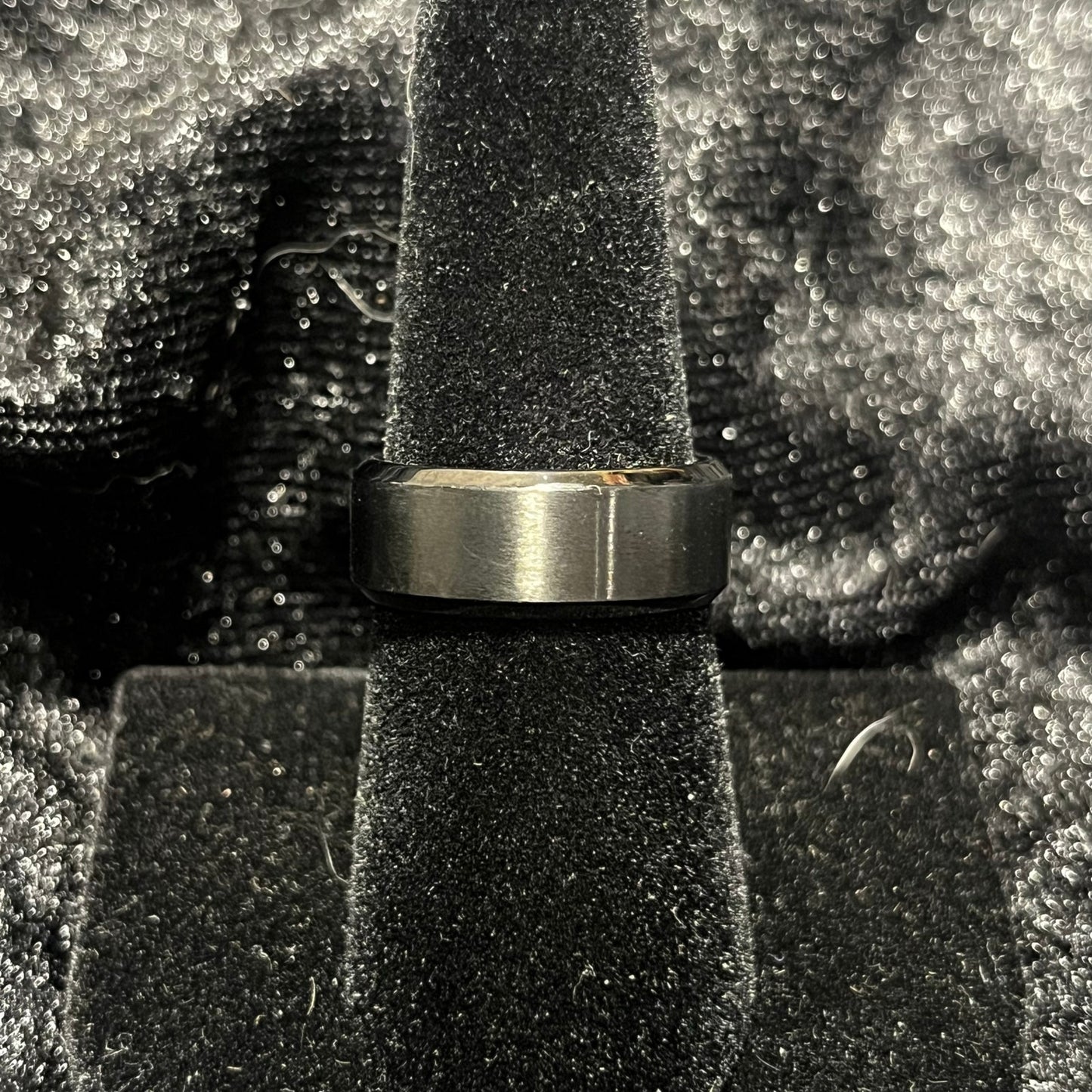 Solid space grey ring