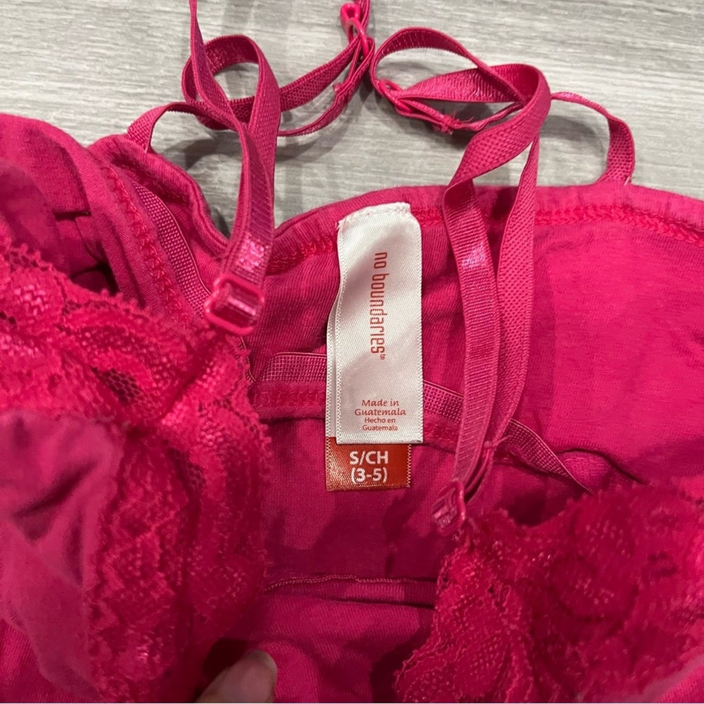 No Boundaries Fuchsia Lace Bralette Tank