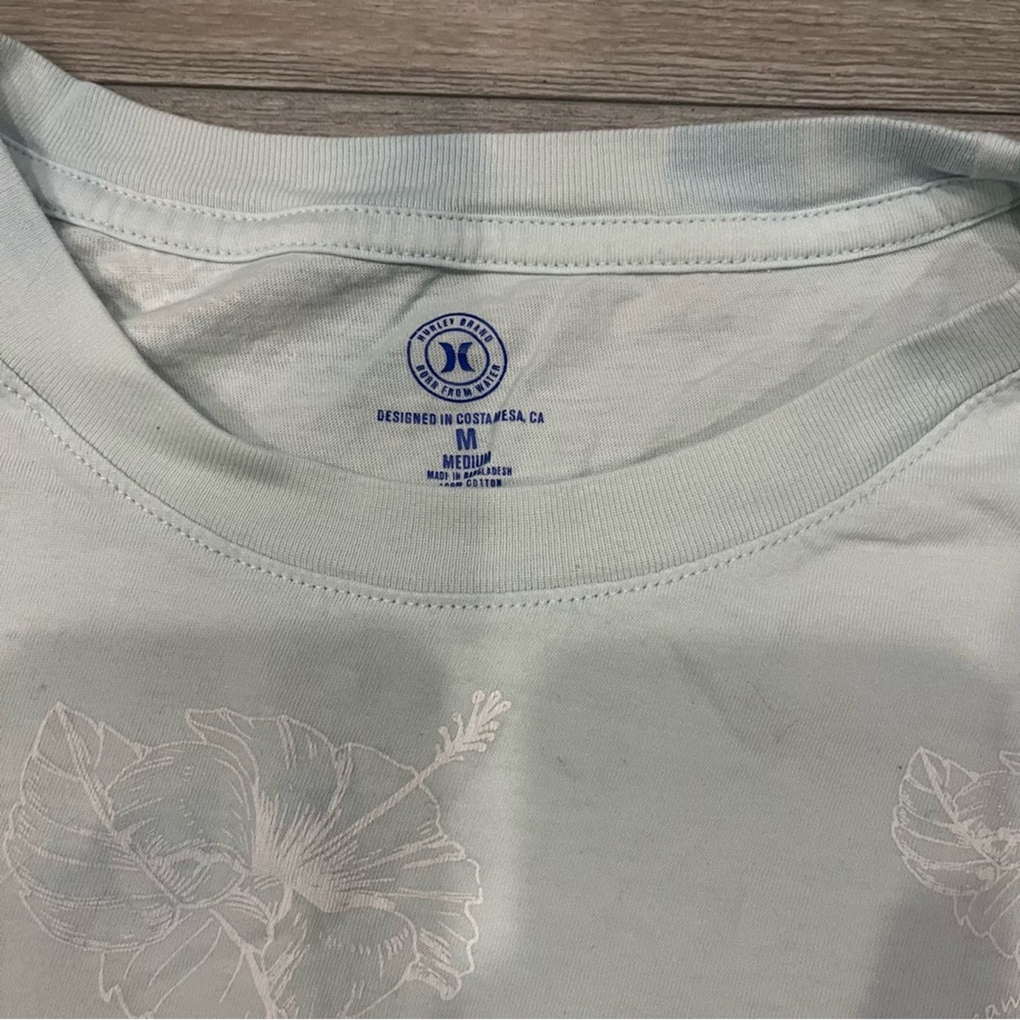 Hurley Light Blue Short Sleeve T-Shirt