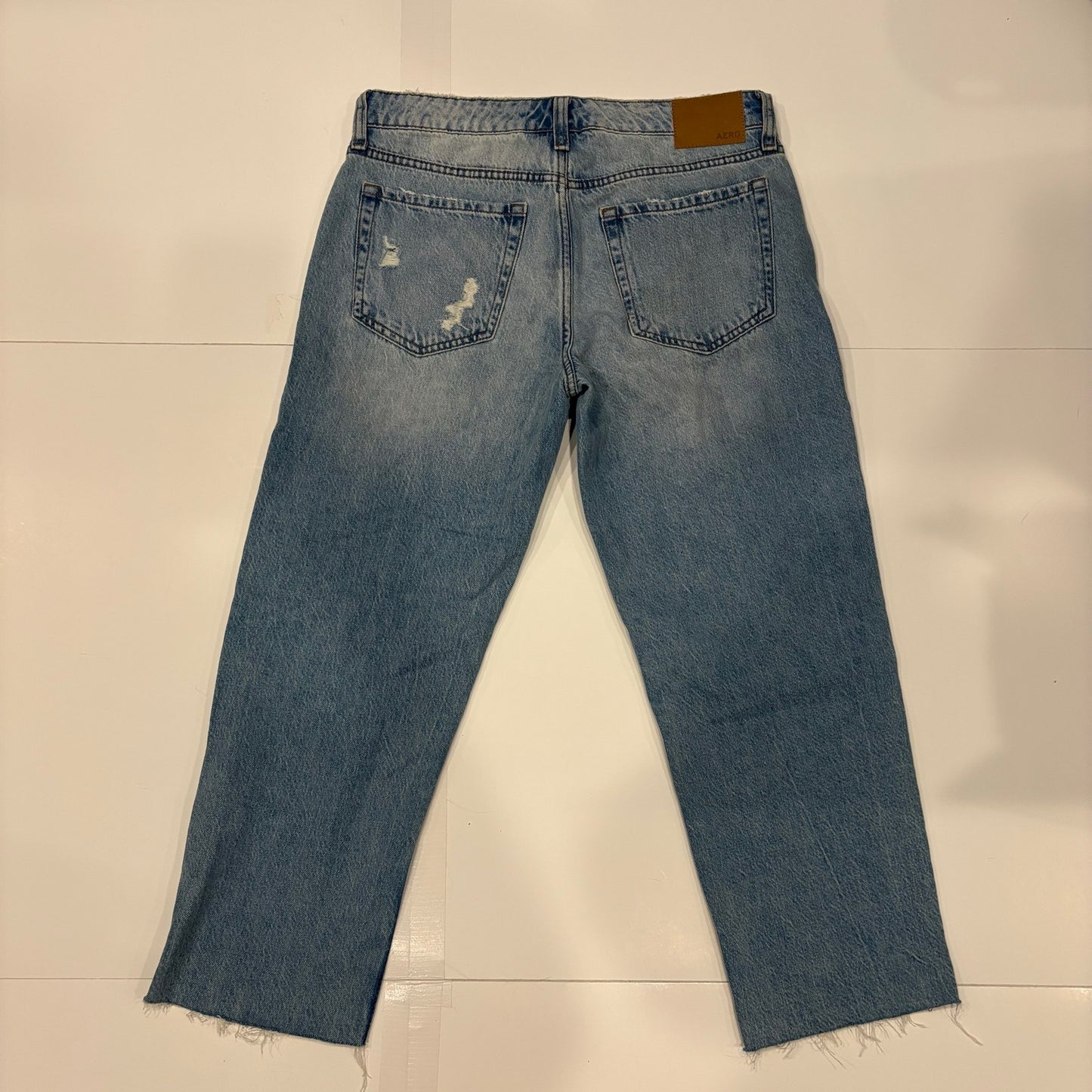 Aeropostale Low Rise Baggy Crop Jeans