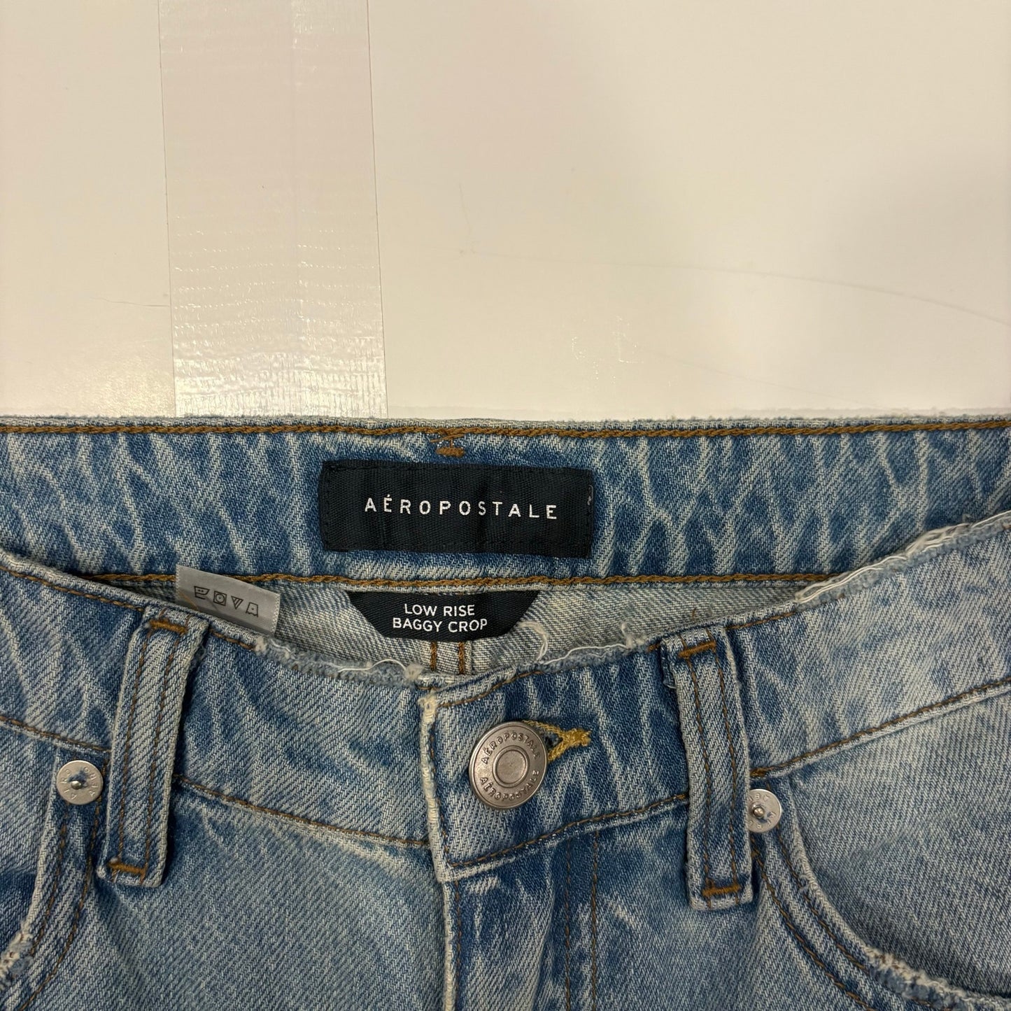 Aeropostale Low Rise Baggy Crop Jeans