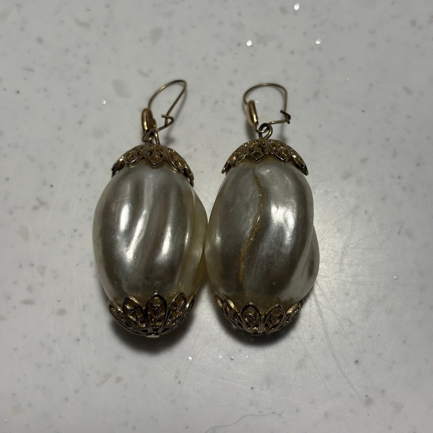 Vintage pearl earrings