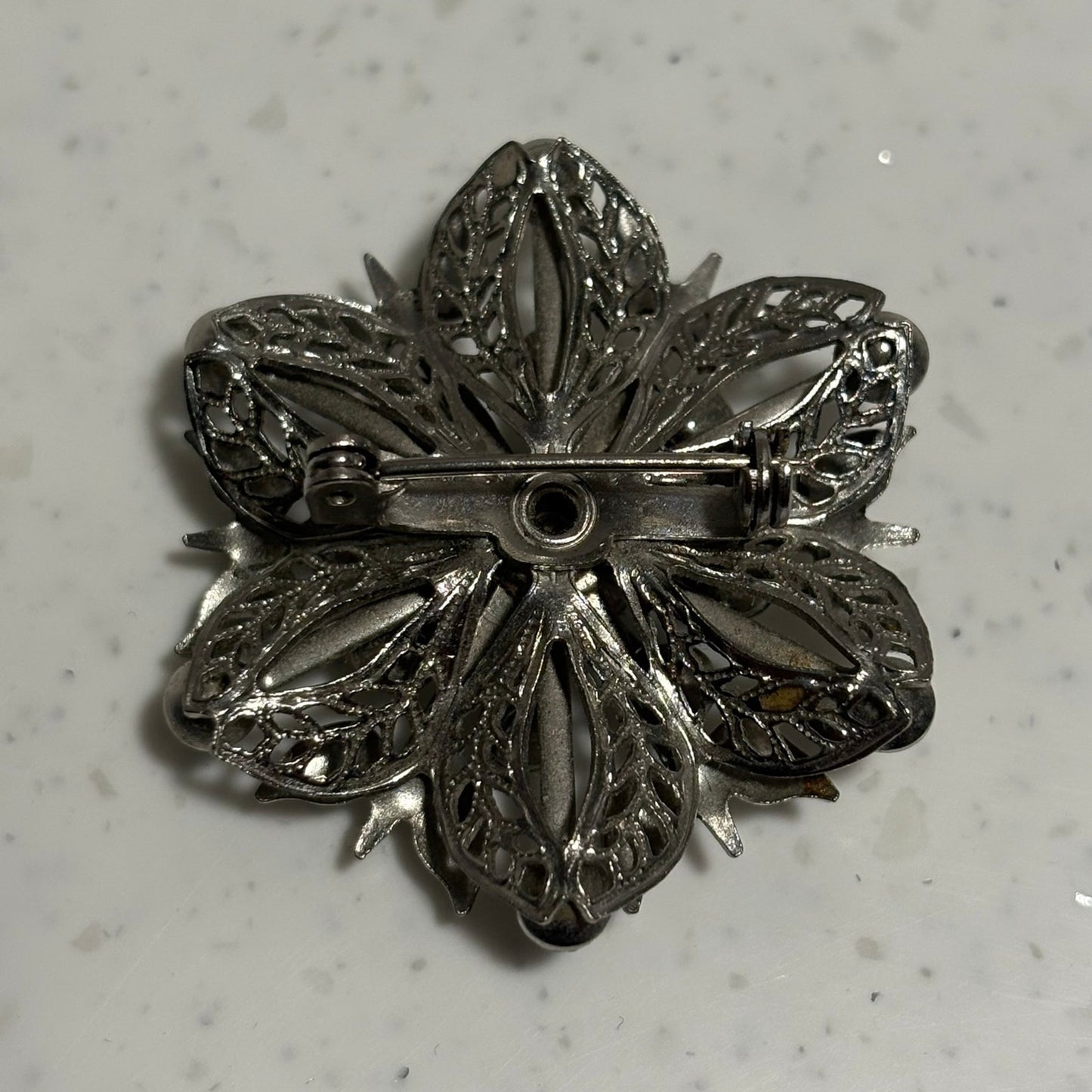 Vintage starburst brooch