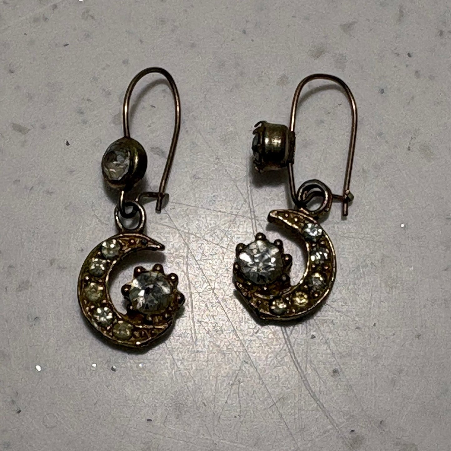 Half moon dangle earrings