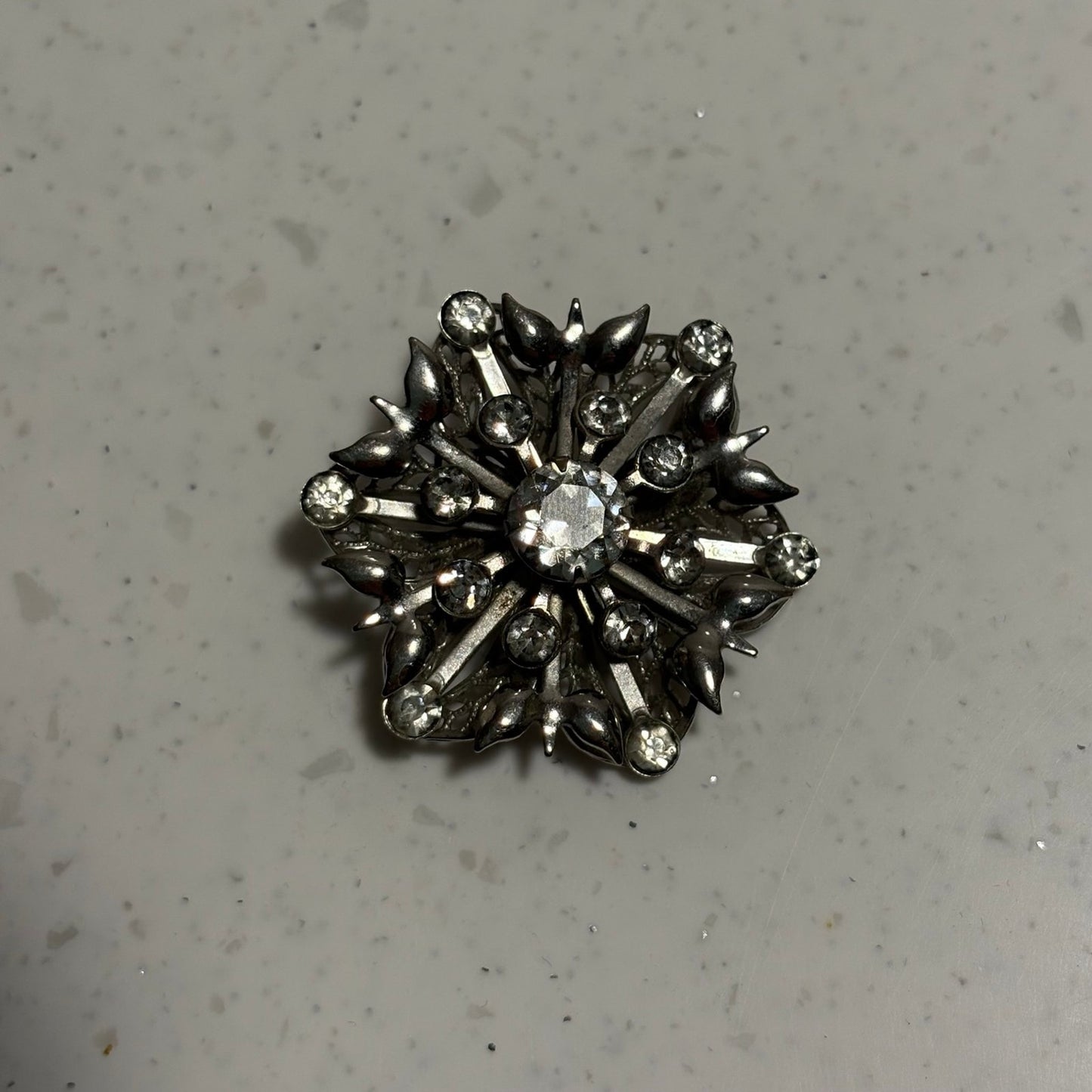 Vintage starburst brooch