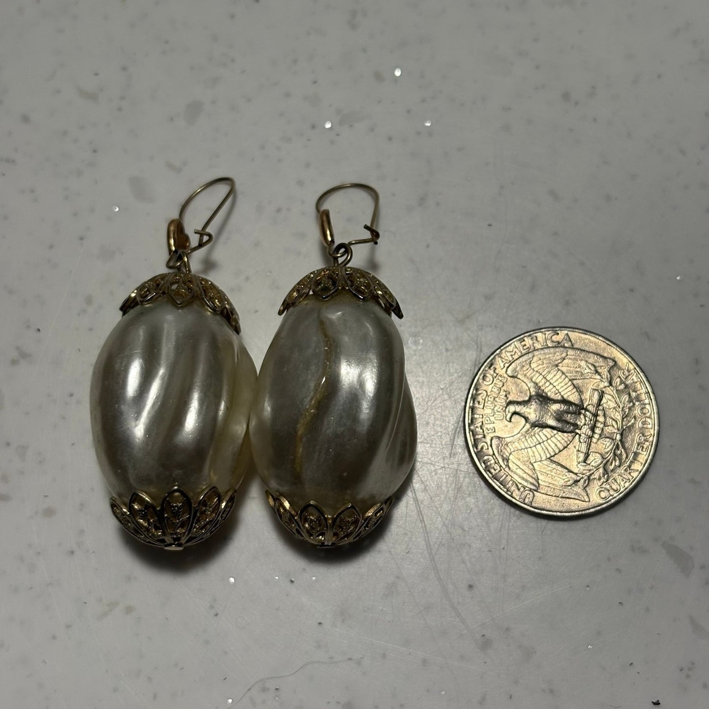 Vintage pearl earrings