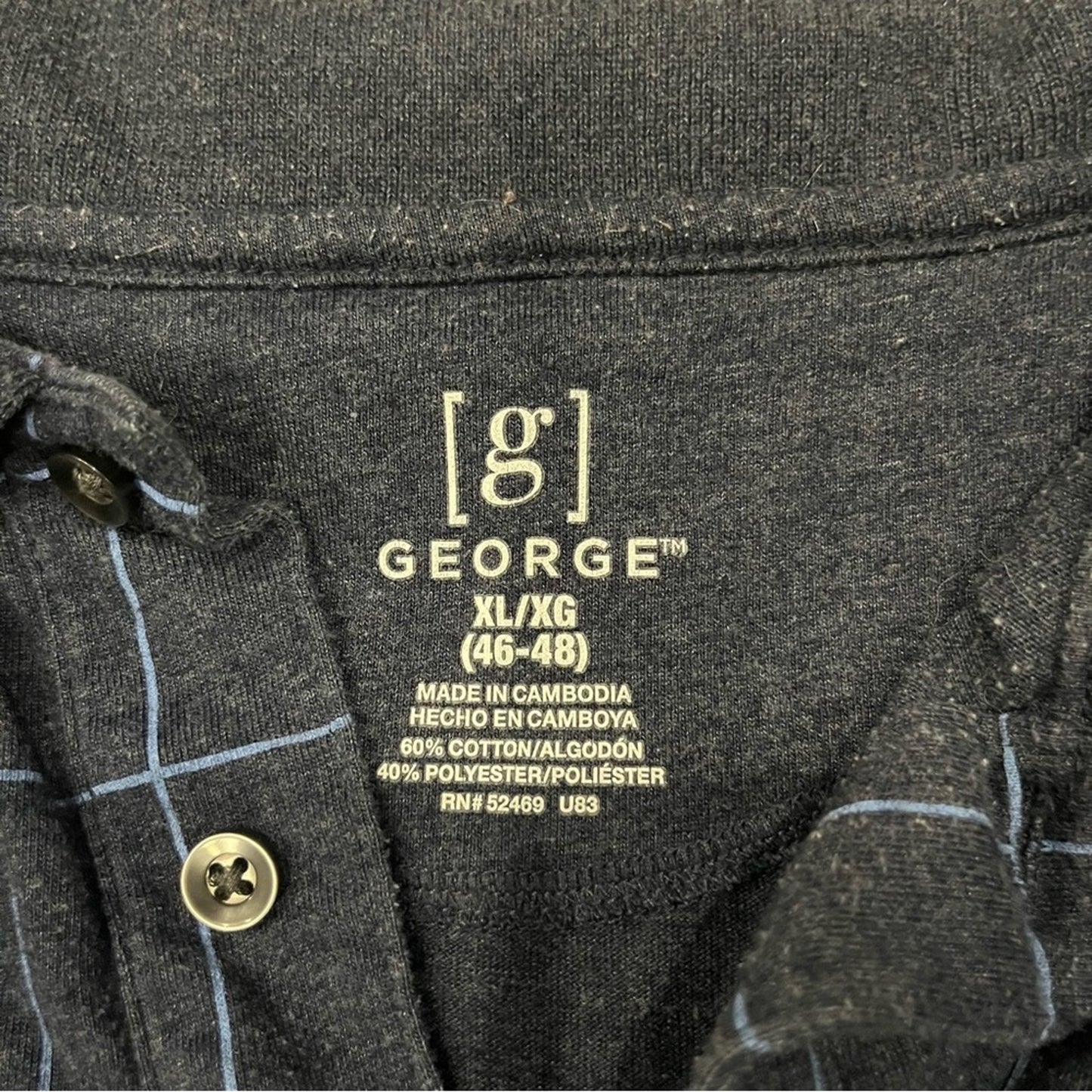 George Dark blue Checkered Shirt