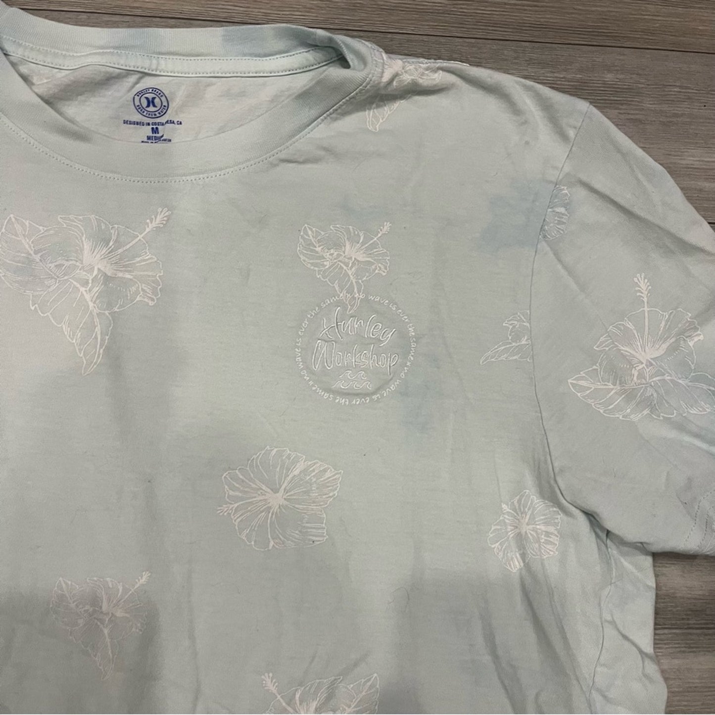 Hurley Light Blue Short Sleeve T-Shirt