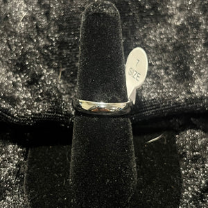 Silver plated ring