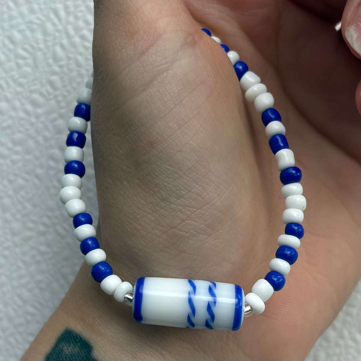Ocean Ripple Beaded Bracelet