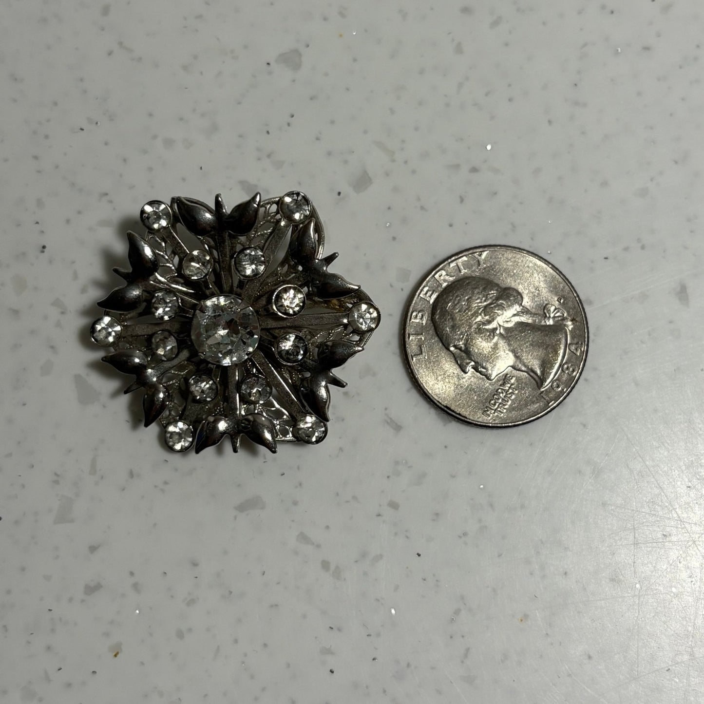 Vintage starburst brooch