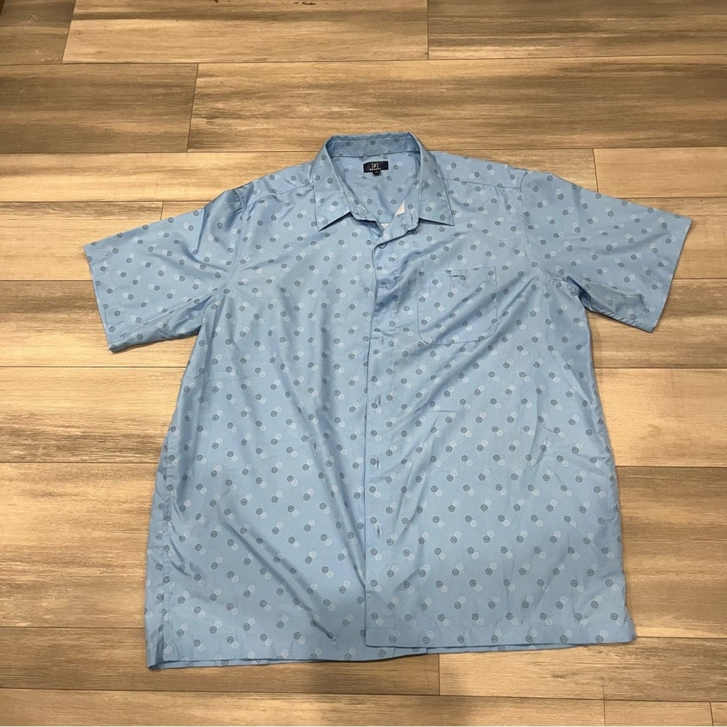 George Light Blue Polka Dot Shirt