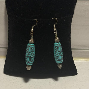 Nepalese-style dangle earrings