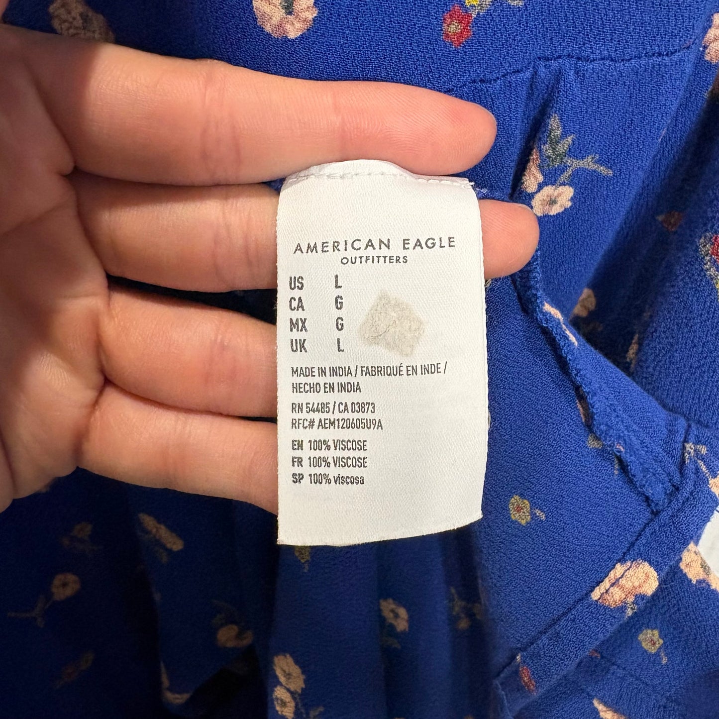 Blue Floral Dress