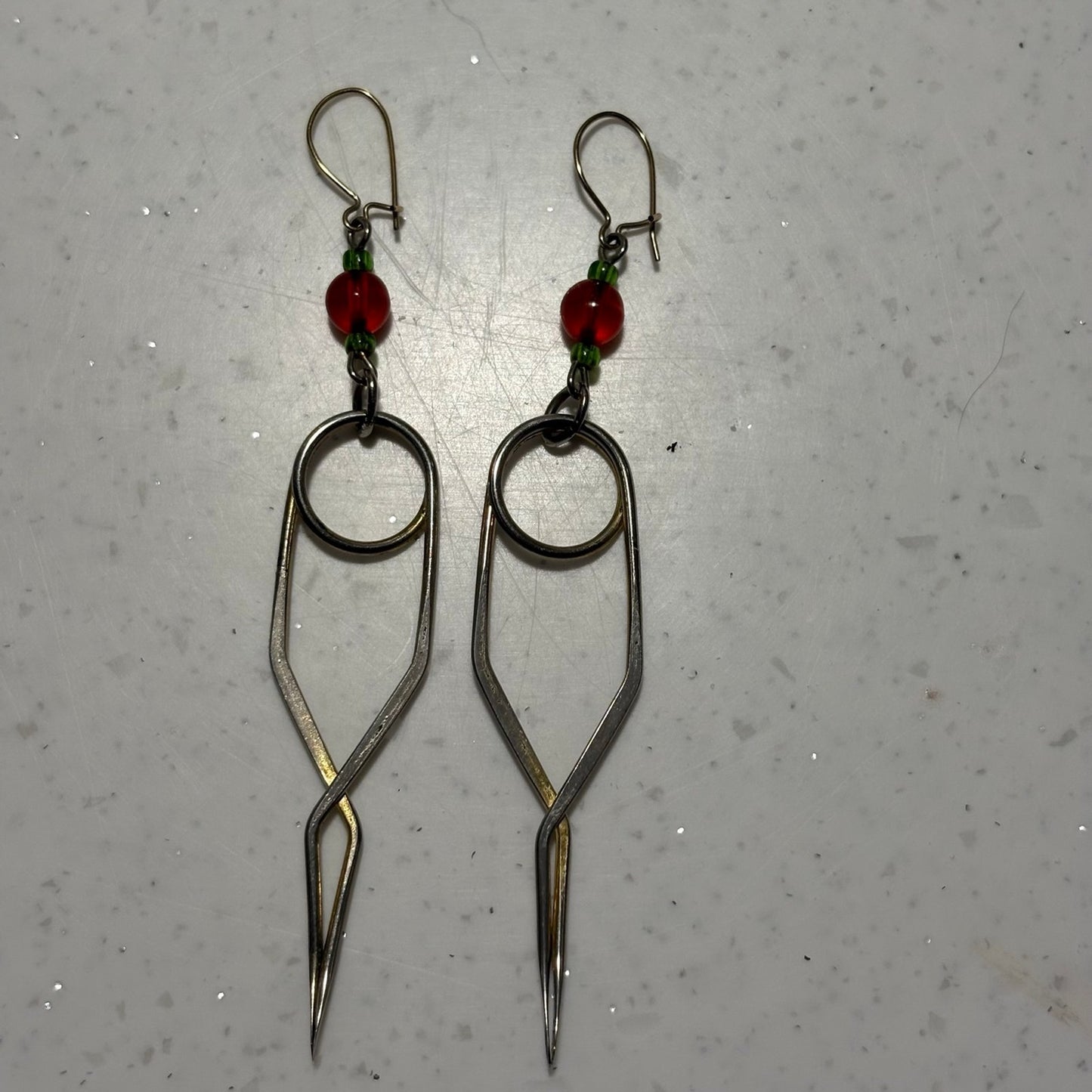 SarahWoodsDesign geometric earrings
