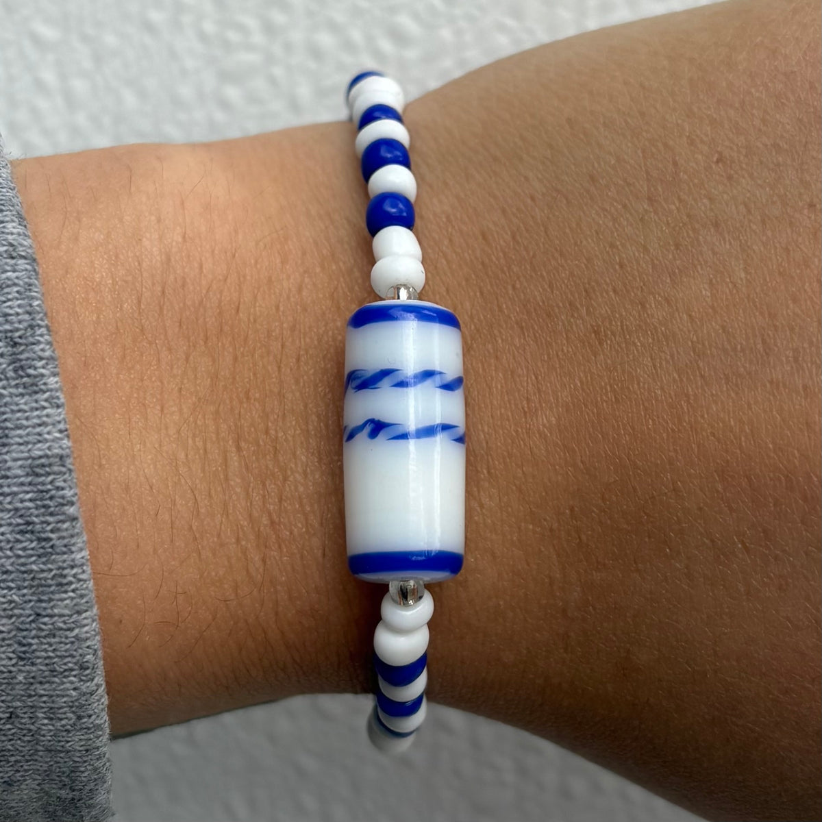 Ocean Ripple Beaded Bracelet