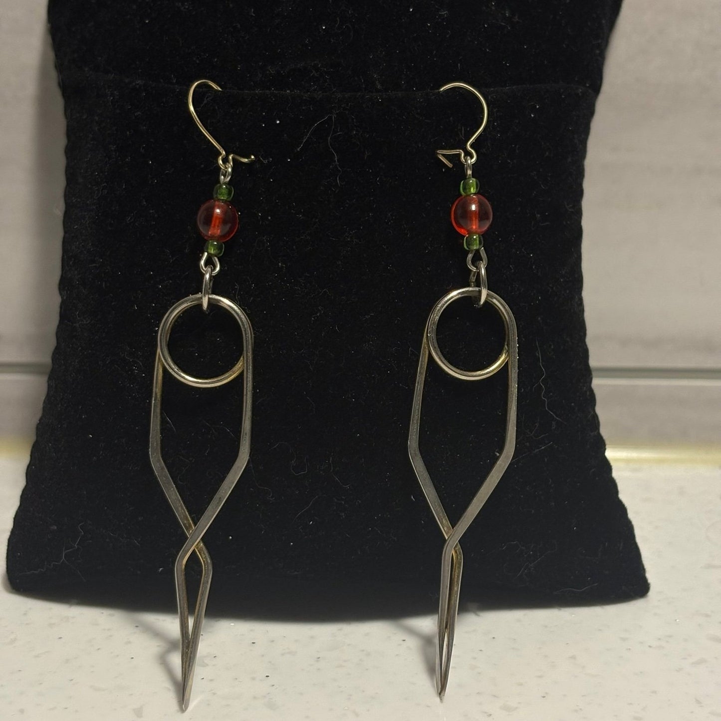 SarahWoodsDesign geometric earrings