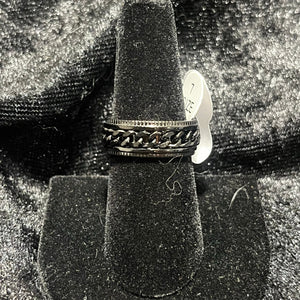 All black fidget ring
