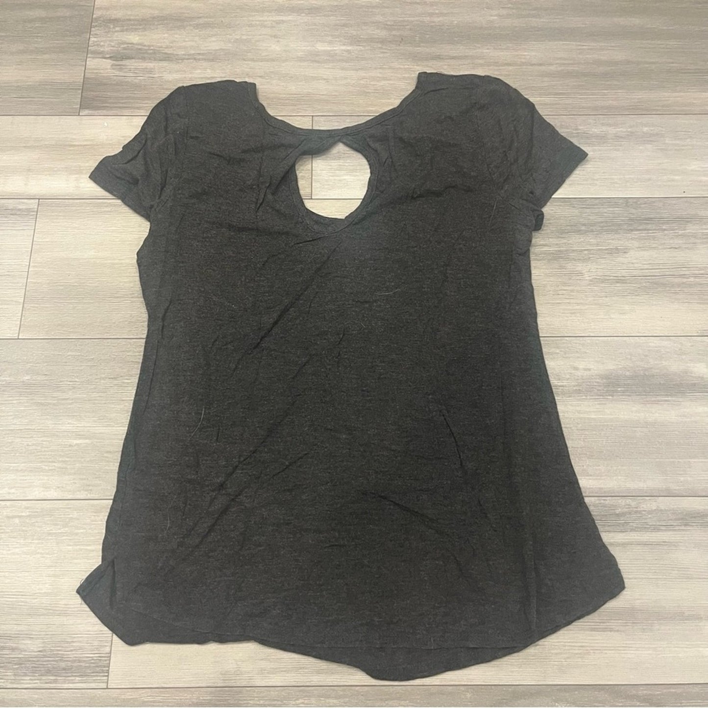 Grey Keyhole T-Shirt