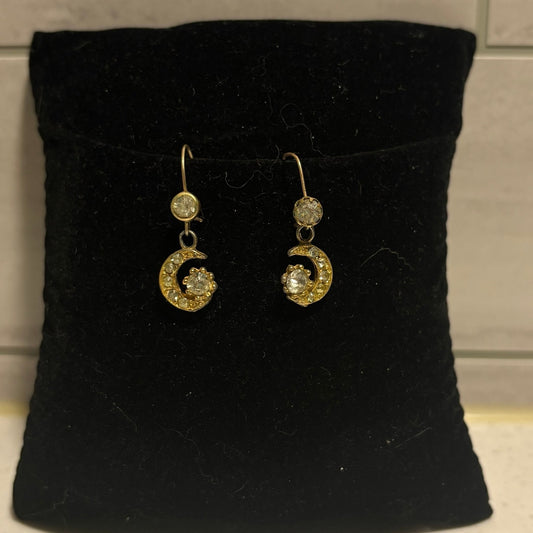 Half moon dangle earrings