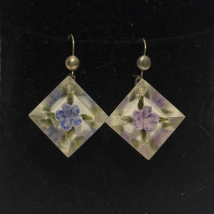 Handmade Floral Resin Earrings