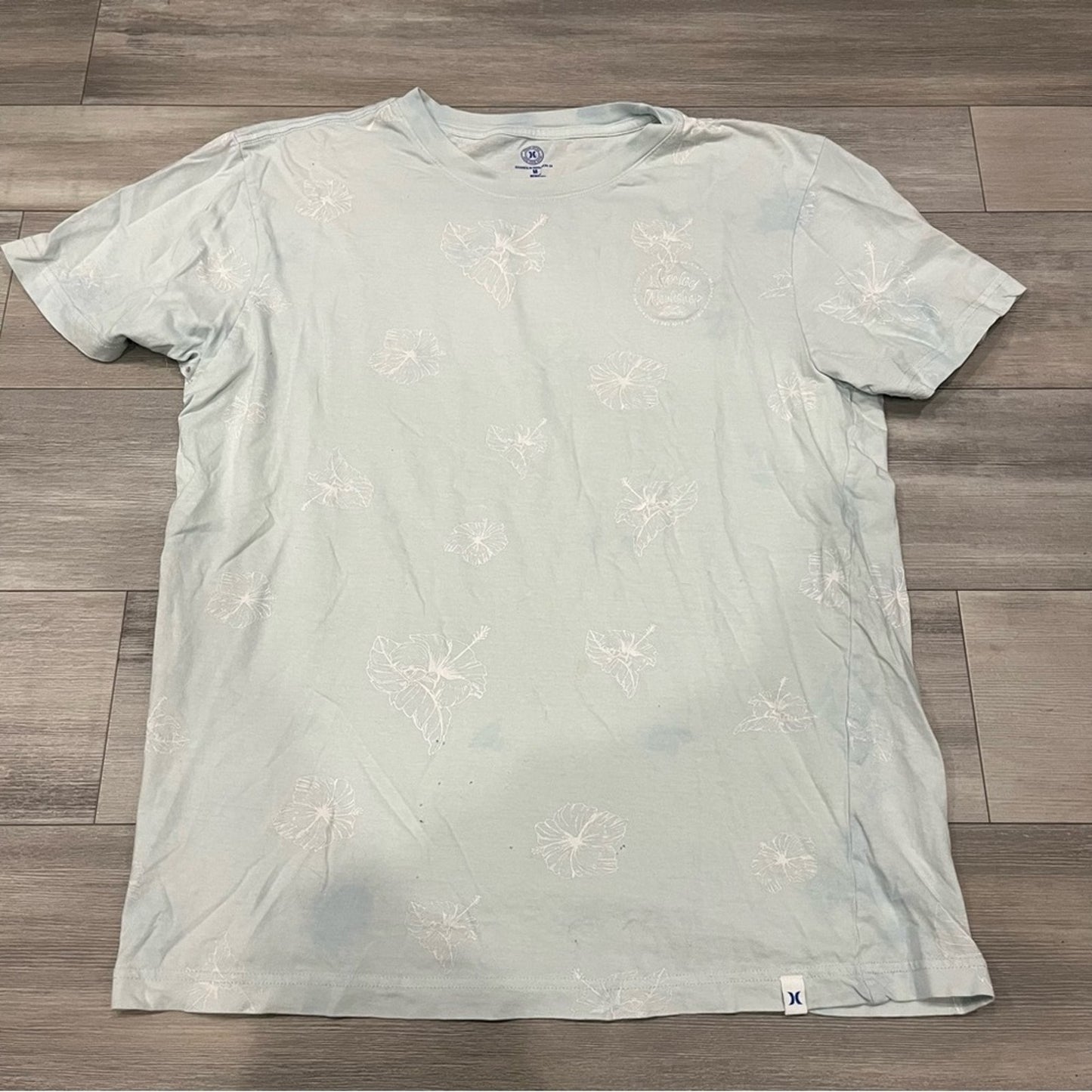 Hurley Light Blue Short Sleeve T-Shirt