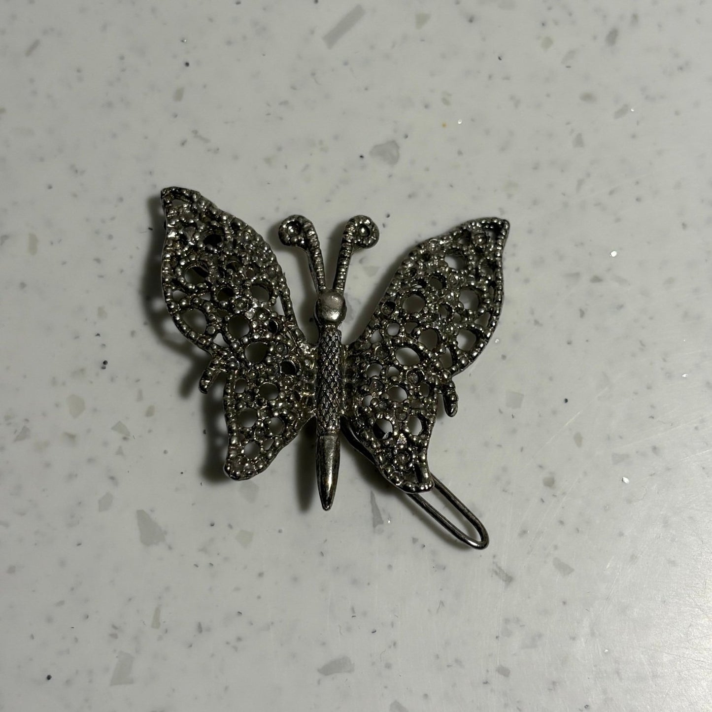 Vintage butterfly hair clip