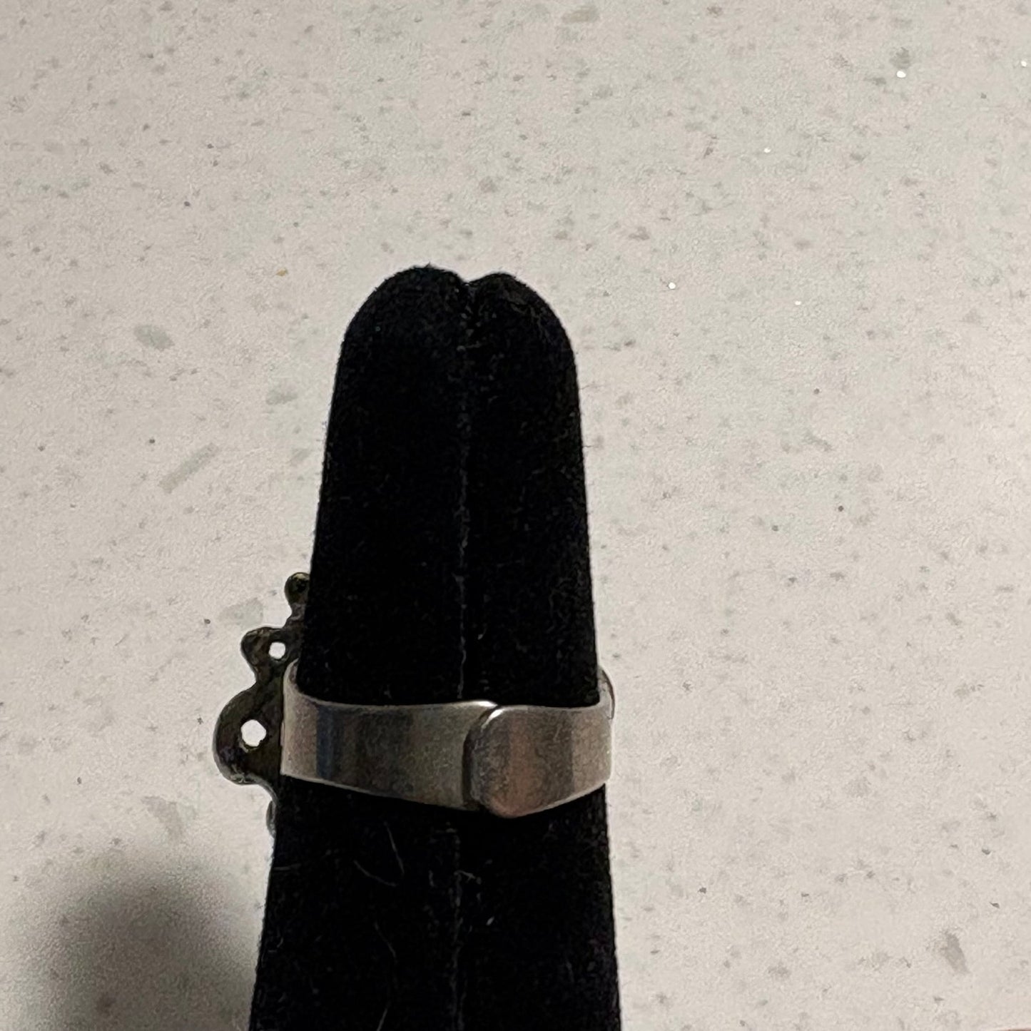 Sterling rose quarts ring
